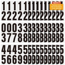 Vinyl Mailbox Number Stickers