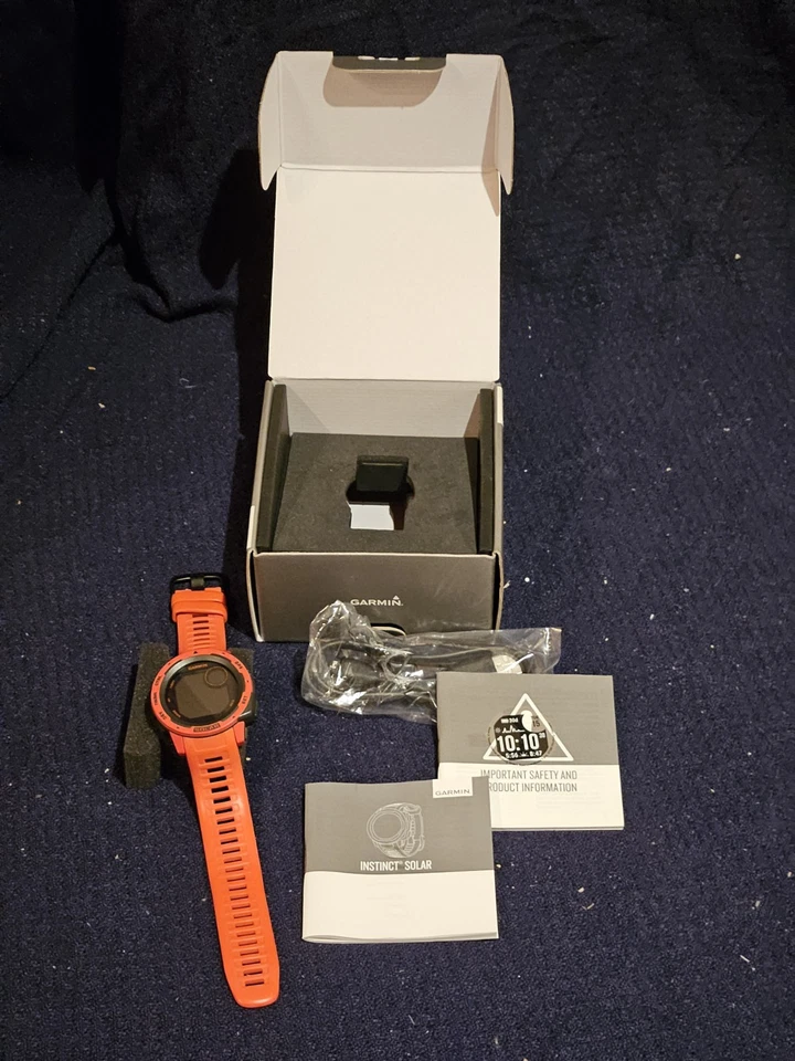 Garmin Instinct Solar, Flame Red / Rot, Outdoor-Uhr, in OVP - Bild 2 von 4
