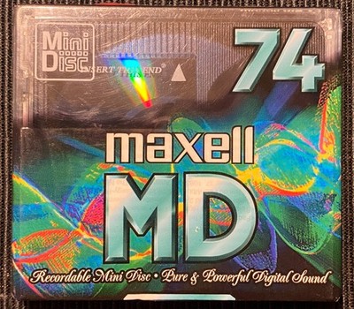 Maxell Minidisc MD-74X 74 Min Digital Audio OVP SEALED NOS