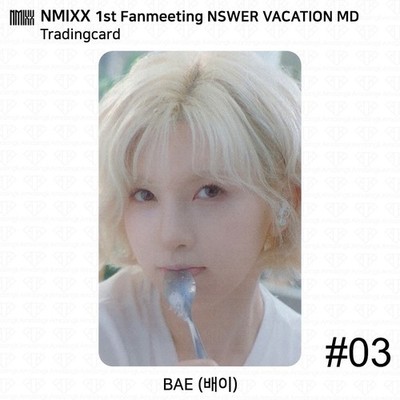NMIXX 1st Fanmeeting NSWER Vacation MD Trading Card Photoccard