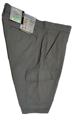 Men's 34 DENALI Gray Cargo Shorts 8.5'' Inseam NWT Stretch Hybrid (Actual 36'')