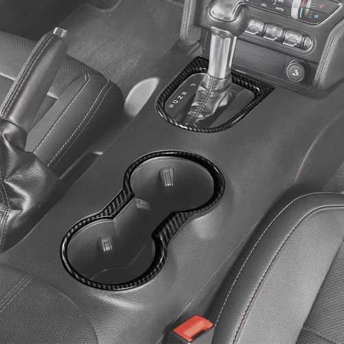 Interior Carbon Fiber Gear Shift Panel Frame Cover Trim for Ford Mustang 2015+ - Picture 15 of 26