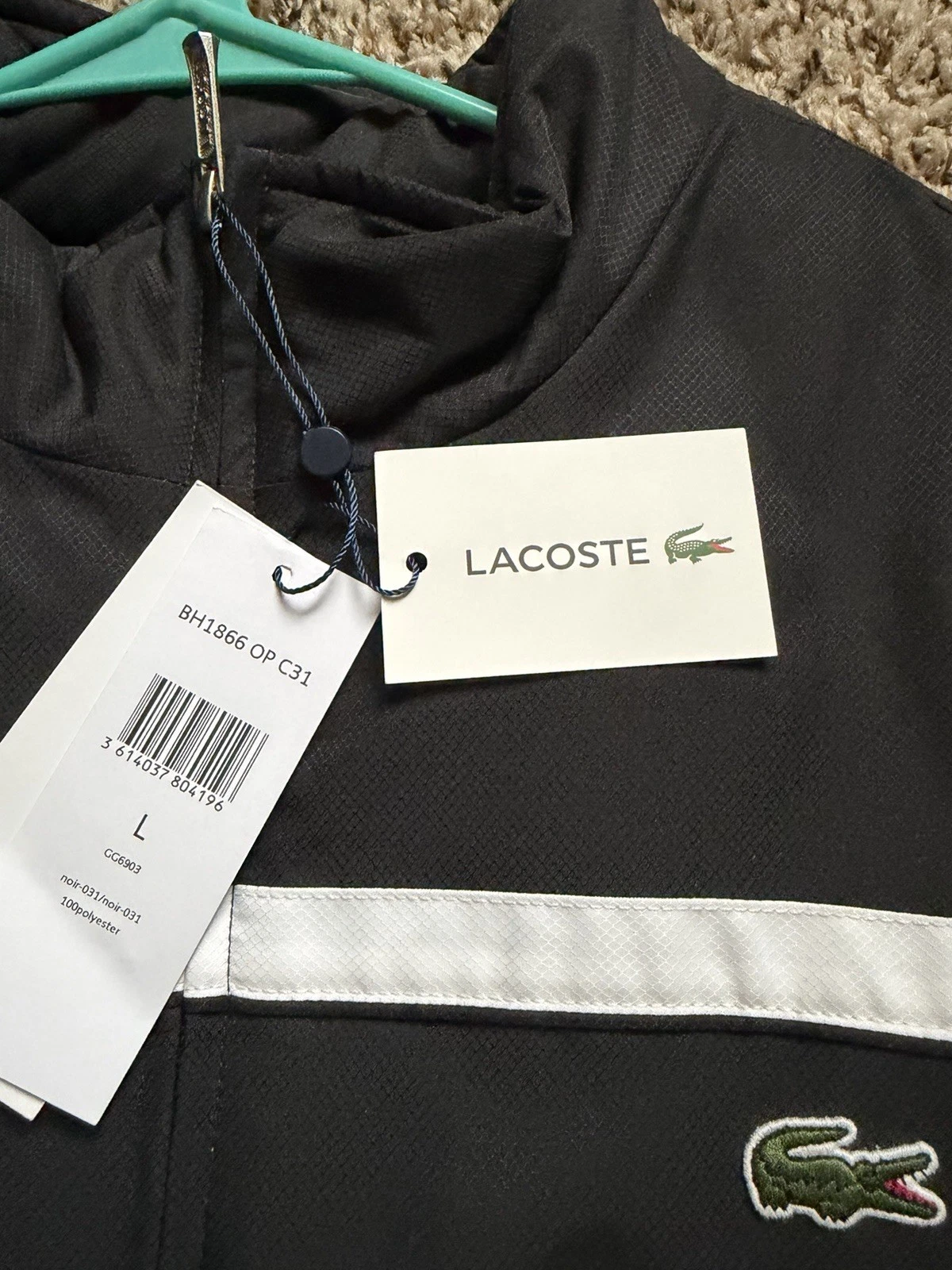 Supreme x LACOSTE Puffy Half Zip Pullover Coat Large image 6