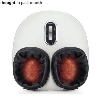 Nekteck Shiatsu Heated Foot Massager for Feet, Beige/Black