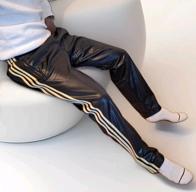Adidas Chile 62 Hose TP Trackpants Glanz Schwarz Gold M Neu! Mit Etikett Selten!