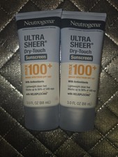 Neutrogena Ultra Sheer Dry-Touch SPF 100 Sunscreen Lotion 3 fl oz Lot Of 2