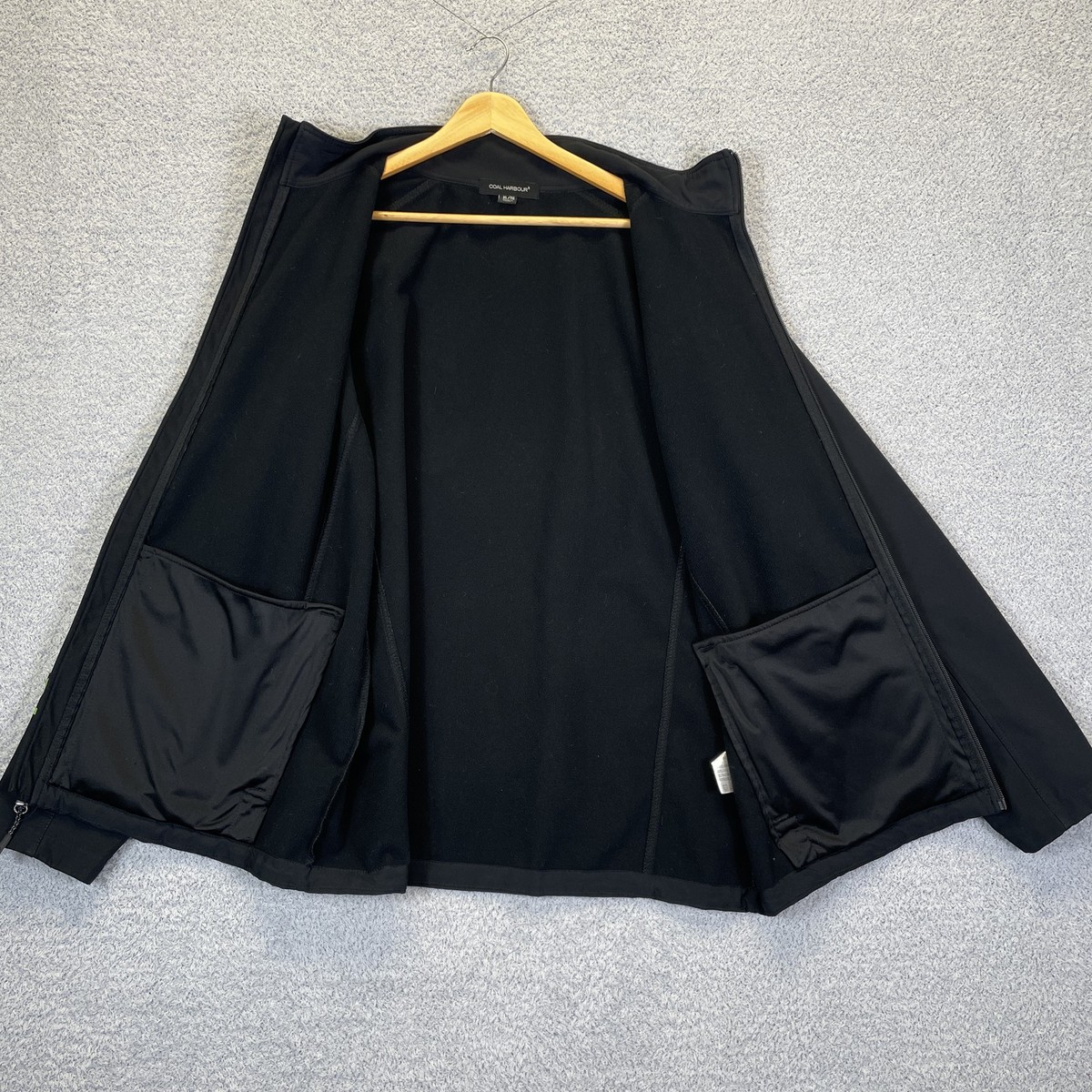 G. Loomis Fishing Jacket Men's XL Black Full Zip Coat Sleeve Logo