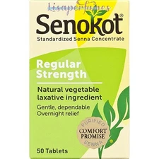 Senokot Regular Strength Laxative 50 Tablets NIB