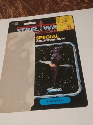 STAR WARS POWER OF THE FORCE B-WING PILOT 1984 CARDBACK 92