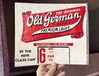 New ListingVTG Old German Beer Cardboard Sign Glass Can Queen City Brewing Cumberland MD