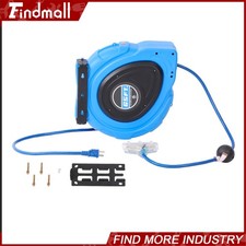 Findmall Retractable Extension Cord Reel Power Cord Reel 65FT 12AWG/3C SJTOW