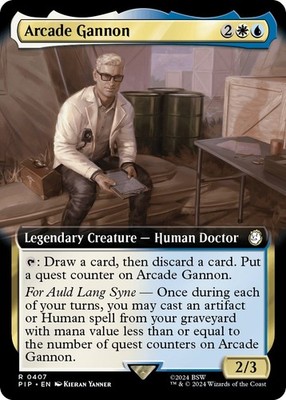 Arcade Gannon (Extended Art) - Normal NM MTG Universes Beyond: Fallout
