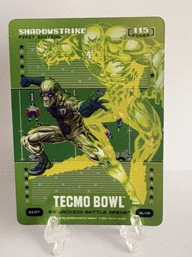 Bo Jackson Battle Arena Tecmo #G107 Shadowstrike Green Glow SP Davante Adams