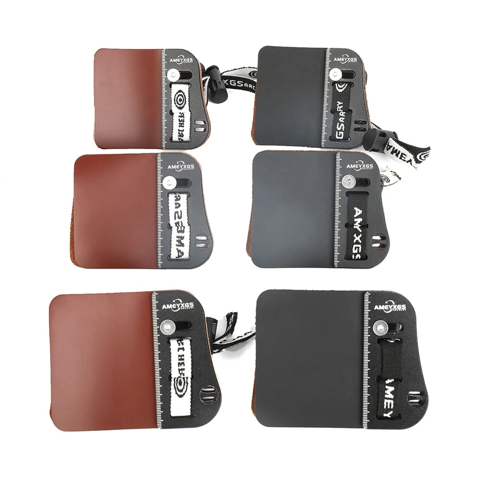 Barebow Tab Finger Guard Cowhide Protector Gear Archery Target Bow Hunting RH LH - Image 3 of 4