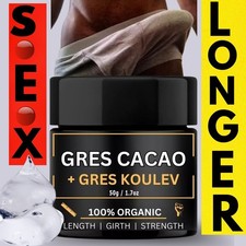 1.7oz Haitian GRES CACAO with ORGANIC 100 Natural Extract Oil, Longer 50g