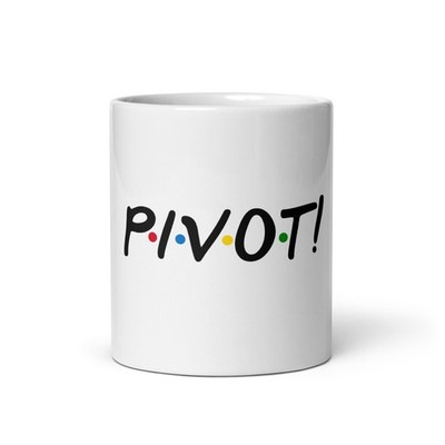 Friends Pivot Mug Funny Quote Coffee Cup TV Show Inspired Gift Ross Scene Retro