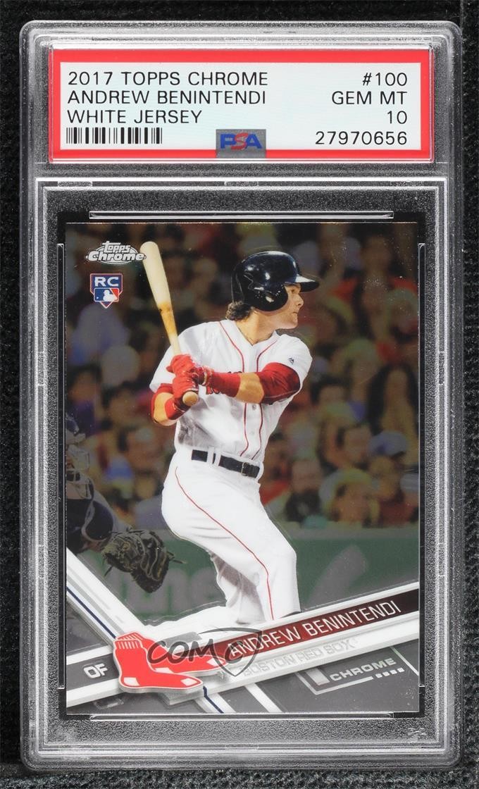 2017 Topps Chrome Andrew Benintendi #100 PSA 10 GEM MT 8d2