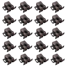 Double Ball Roller Catch Latch 20 PCS Bronze Tone Cold Rolled Steel Cabinet Door