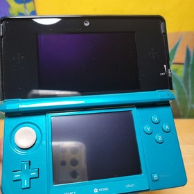 Clean Nintendo 3DS Aqua blue Console With Charger & Stylus Tested