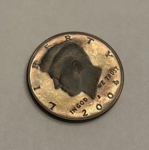 2004-S Proof 90% Silver Kennedy Half Dollar - Nice Toning!