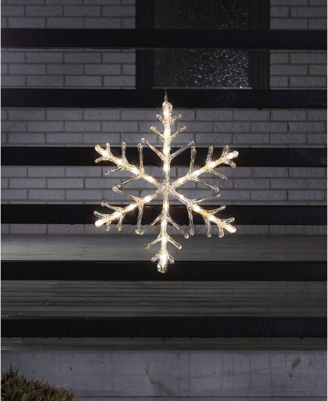 Fiocco di Neve Luminoso LED 24 Luci Calde per Bambini e Famiglia - 3