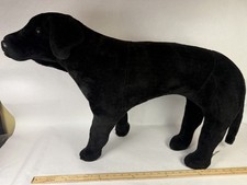 Melissa  Doug Black Lab Dog Plush Sitting Standing Dog Large 23  x 30  Lifelike 