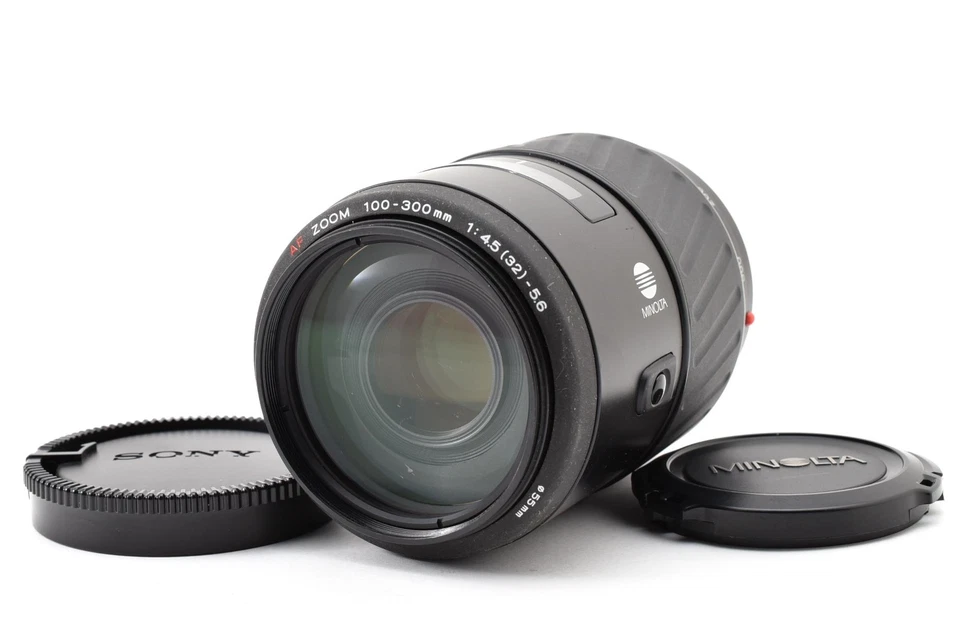 [Exc+5] Minolta AF Zoom 100-300mm F4.5-5.6 Lens for Sony A /Minolta A From JAPAN - Image 1 of 4