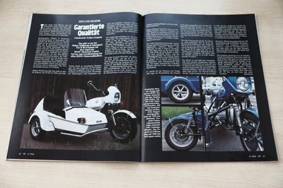 PS Sport Motorrad 08/1984 BMW R 80 Troika-Gespann im Fahrbericht auf 2 Seiten