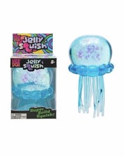 BLUE NeeDoh Jelly Squish Toy Schylling JellyFish Squeeze Jellysquish AUTHENTIC