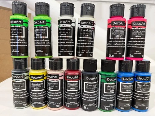DecoArt Americana Multi-Surface Acrylic Paint – 14 Bottle Mega Pack – £20!