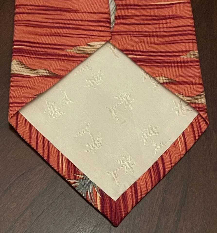 Corbata Tommy Bahama hecha a mano 100 % seda para hombre hecha en China Foto 2 de 4