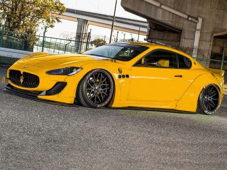 Difusor de alerón delantero FRP labio delantero para Maserati GranTurismo 2008-2017 Foto 3 de 4