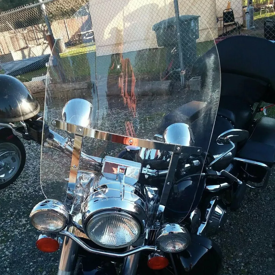 Parabrisas delantero transparente para Harley Davidson Touring Road King 94-23 24 Foto 4 de 4