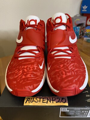 NEW Nike KEVIN DURANT KD 14 PROMO UNIVERSITY RED Sz 14  display picture 3