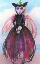 Cloth Folk Art Doll Paper Pattern "Vampress" By Susan Barmore