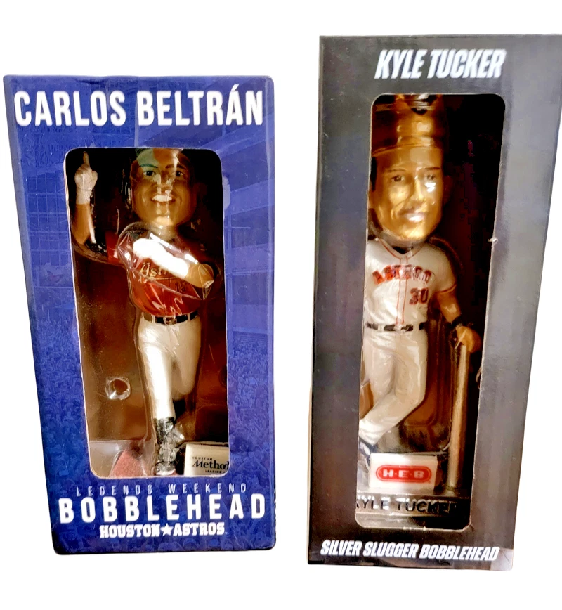 Houston Astros MLB  Bobbleheads Kyle Tucker & Carlos Beltran Legends Week - Image 2 of 3