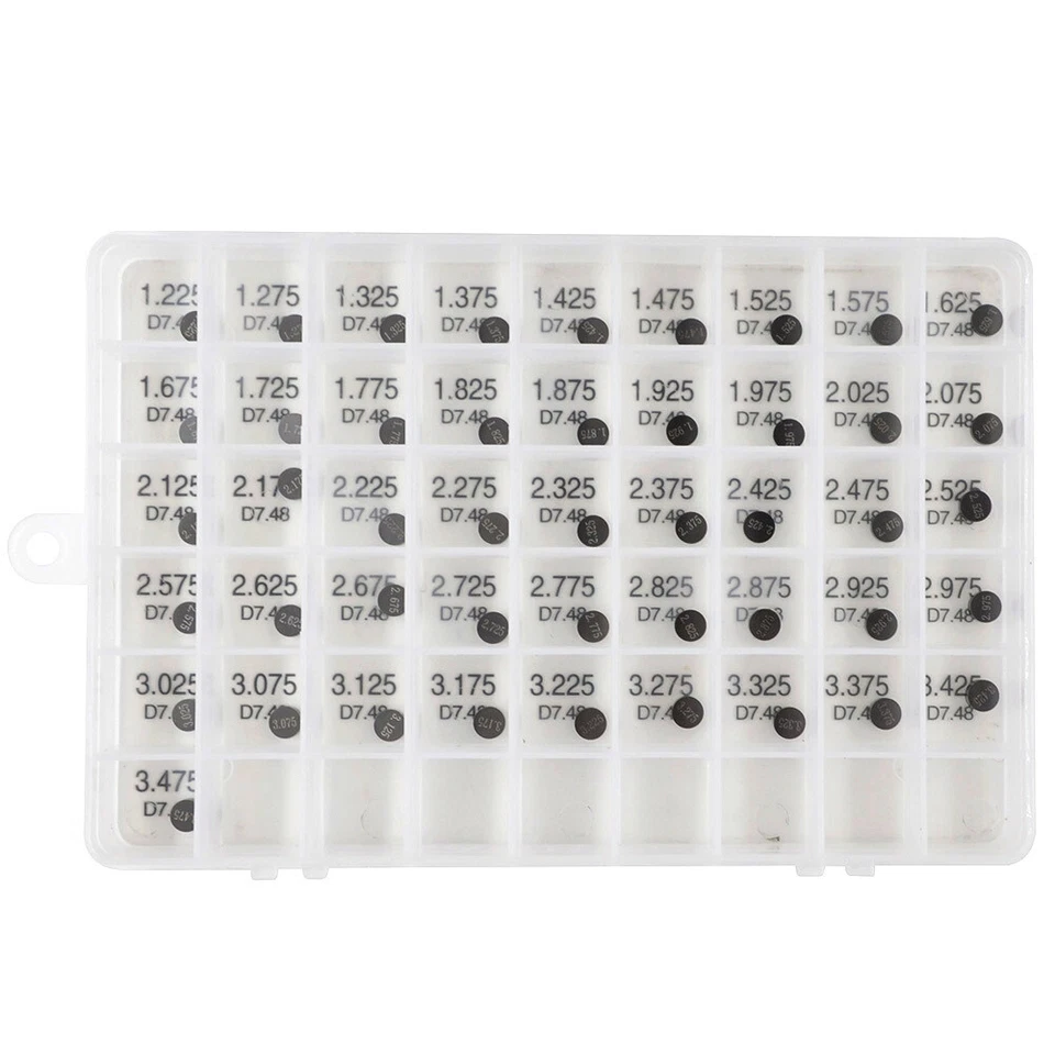 Kit de 47 cuñas de válvula de 7,48 mm de 1,2 mm a 3,5 mm para Honda CRF250R CRF250X 2004-2017 Foto 2 de 3