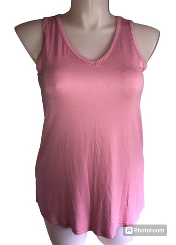 LONGYUAN Womens Summer Sleeveless Tank Tops V Neck Loose Fit Tunic Side Split