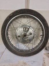 SUZUKI T250 1969 HUSTLER FRONT WHEEL WITH BRAKE PLATE GENUINE TAKASAGO RIM