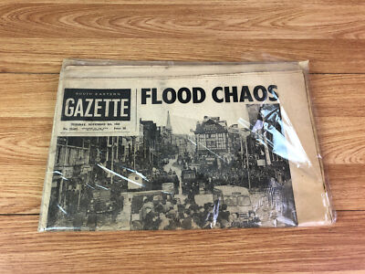 South Eastern Gazette Dienstag 8. November 1960 Zeitung Flut Chaos