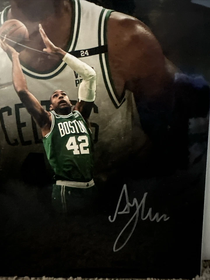 Foto firmada automáticamente por Al Horford 11x14 Boston Celtics 2024 campeones NBA Foto 3 de 4