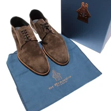Di Bianco NWB Pisa Suede Lace Up Dress Shoes Size 9.5 US in Dark Bark Brown