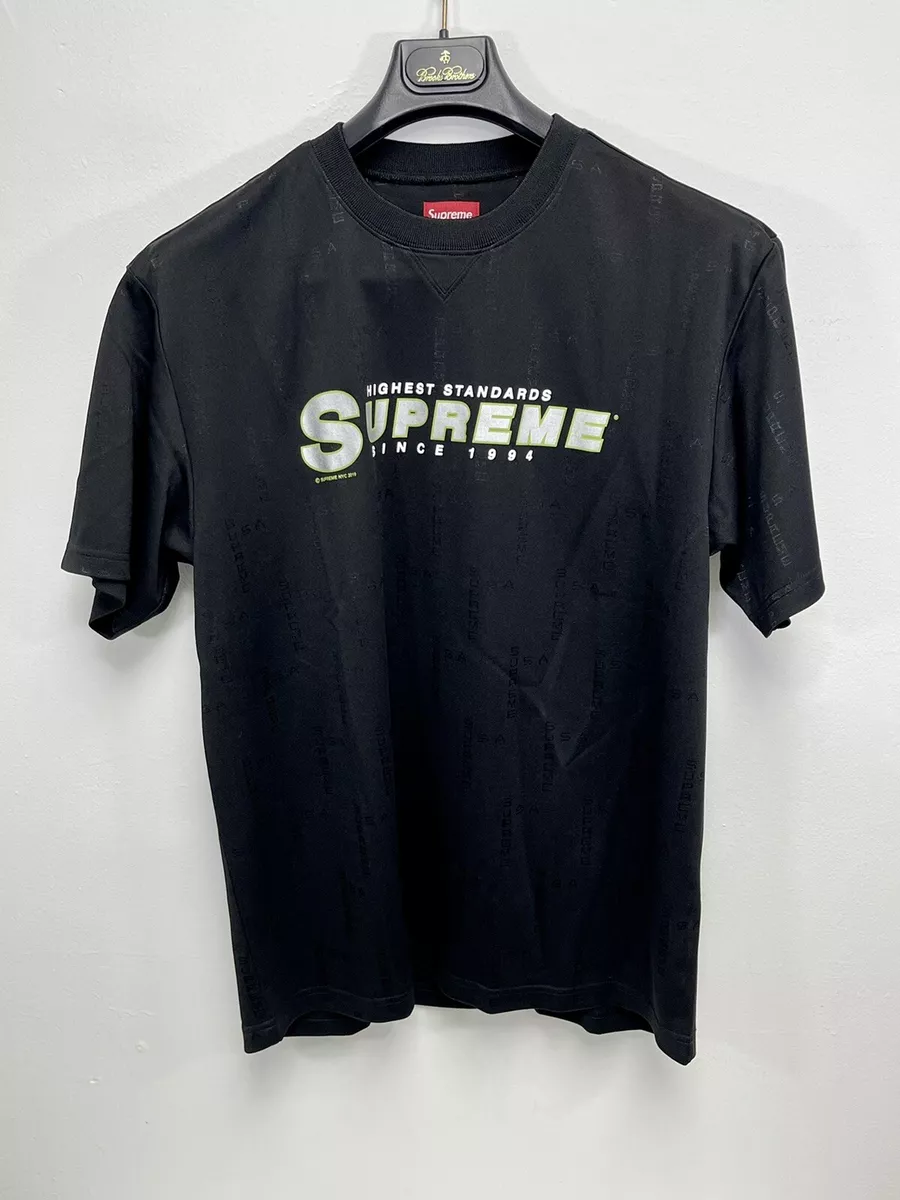 Supreme T Shirt M Highest Standard Athletic S/S Black Sport Jersey