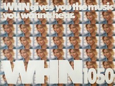 OLIVIA NEWTON-JOHN 1970's 45X60 RADIO WHN 1050 ORIGINAL NYC SUBWAY PROMO POSTER