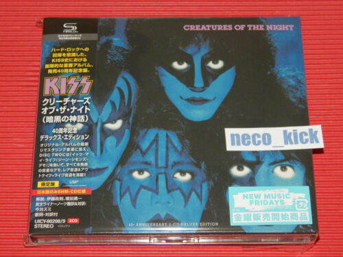 KISS CREATURES OF THE NIGHT 40° ANNIVERSARIO EDIZIONE DELUXE GIAPPONESE 2 SHM CD 5ET - Foto 1 di 3