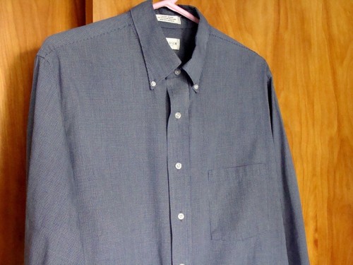 Mens VAN HEUSEN Pinpoint Oxford Blue 