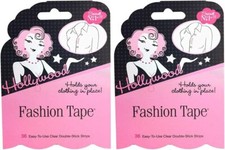 Hollywood Fashion Secrets Tape Flat Pack, 36 Strips, 2-Packs