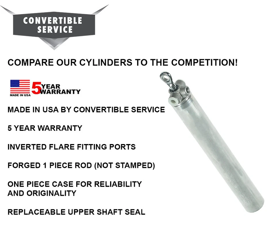 Chevy Pontiac Buick Olds 1965-70 tamaño completo Cadillac convertible cilindro superior EE. UU. Foto 2 de 2