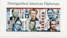 2006 39 cent Distinguished Diplomates full Sheet of 6, Scott #4076, Mint NH