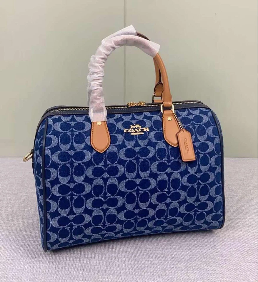 COACH Rowan Large Satchel Bag Signature Canvas CY699 outlet New - Image 3 of 4